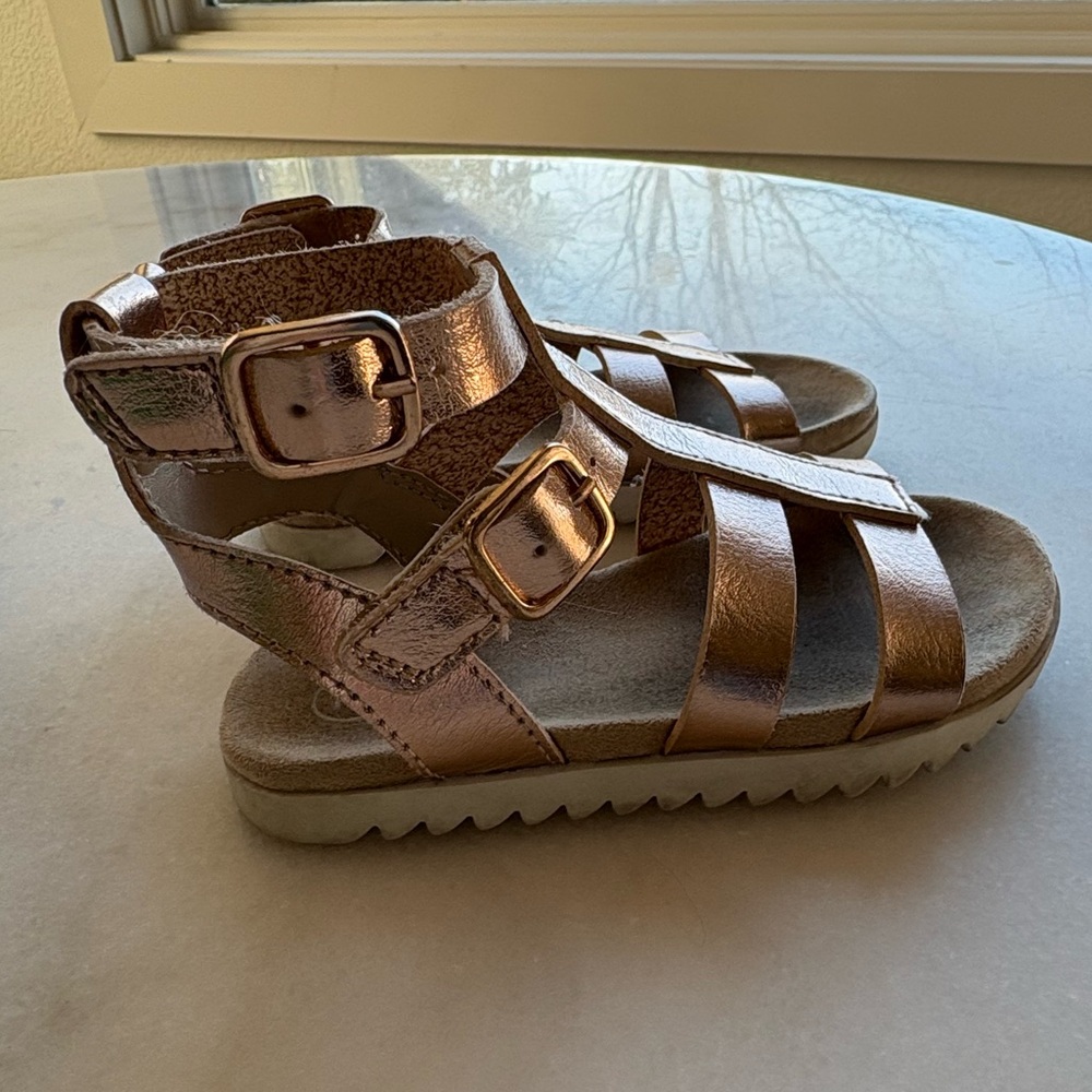 Cat & Jack Gladiator Sandals in Metallic Rose gold